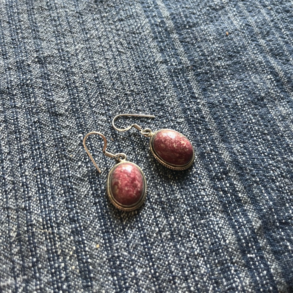 Pink Rhodolite Earrings